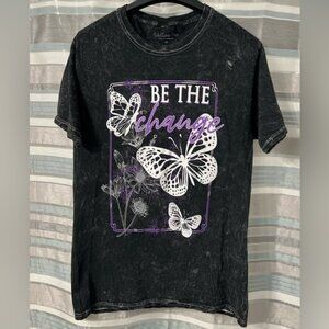 Be The Change Butterfly Graphic T-Shirt